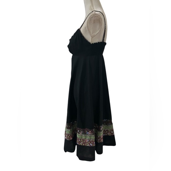 Young Edwardian by Arpeja bohemian💥1970s VTG midi black Dress size Small - Picture 3 of 8